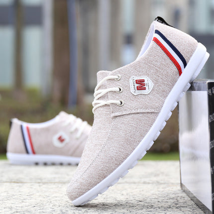 Men's Summer Breathable Canvas Shoes Lazy Peas Shoes