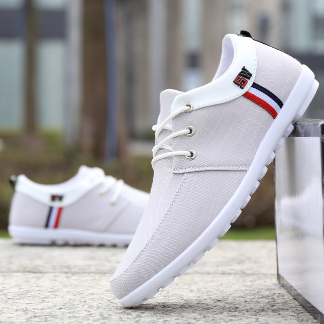 Men's Summer Breathable Canvas Shoes Lazy Peas Shoes
