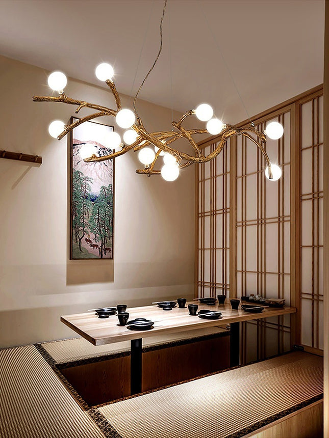 Zen Tree Branch Chandelier