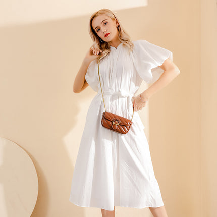 Mini sac bandoulière en chaîne brodée pour un look élégant
