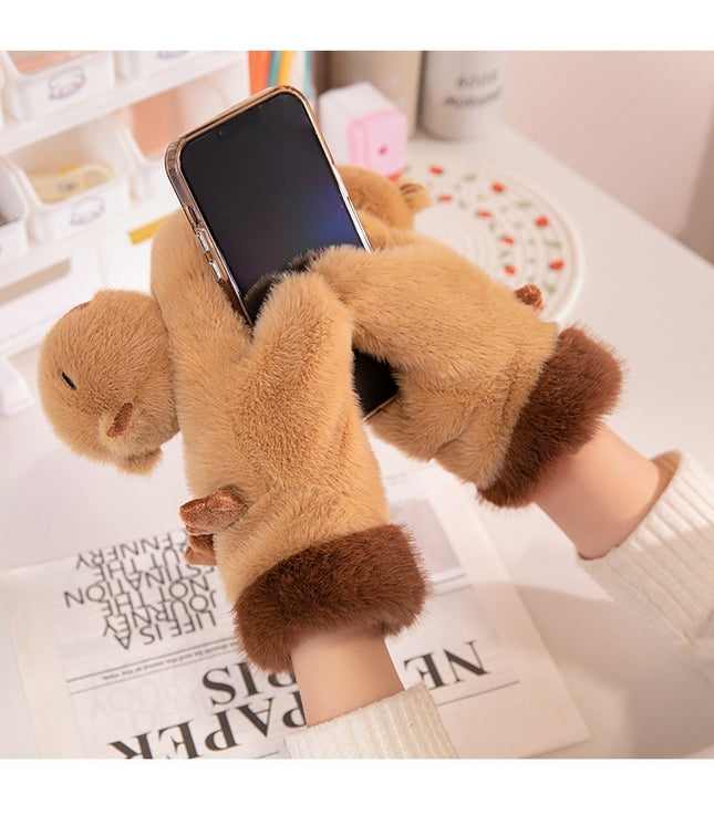 Gants en peluche pour enfants Capibala poisson-globe