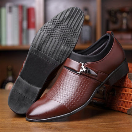 Men's Formal Leather Shoes - Breathable, Wear-Resistant, Non-Slip