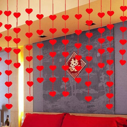 Heart DIY Woven Flower Curtain