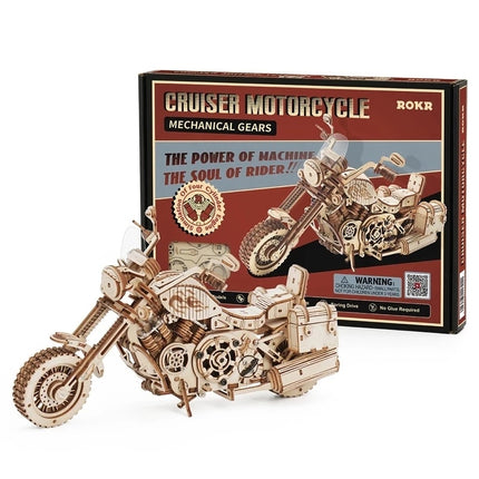 Robotime Rokr Cruiser Motorcycle DIY Wooden Model
