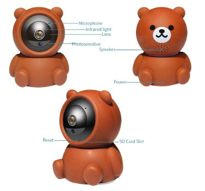 Bear Camera 1080P WiFi IP Camera
