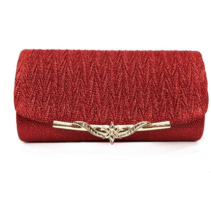 Pochette de mariage élégante – Tissu, bandoulière en chaîne