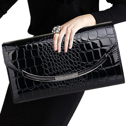 Petit sac de banquet tendance à bandoulière unique avec chaîne diagonale
