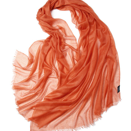 300 Rings Velvet Scarf Thin Solid Color And Plain Sun Protection