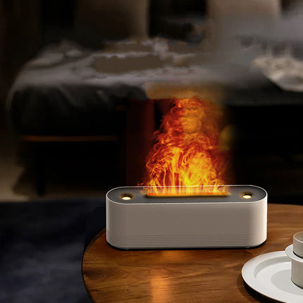 Flame Air Humidifier Ultrasonic Aroma Diffuser LED Cool Mist Maker
