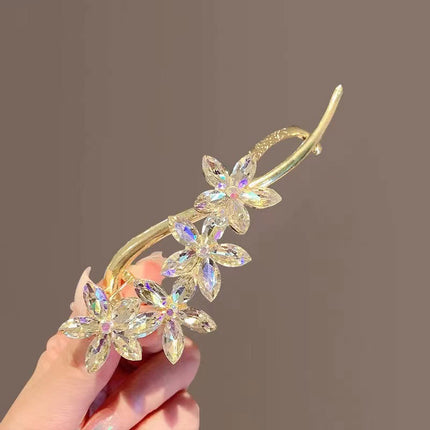 Épingle à cheveux Twister en forme de fleur de cristal