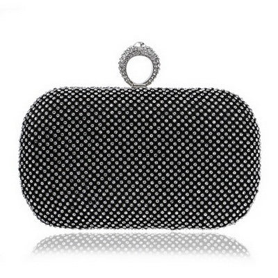 Pochette de soirée avec chaîne et diamants