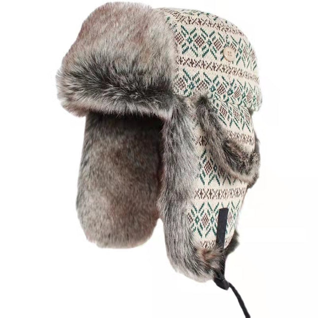 Men Plus Velvet Cycling Wind And Cold Ear Protection Hat