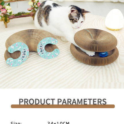 Griffoir pliable en carton pour chat