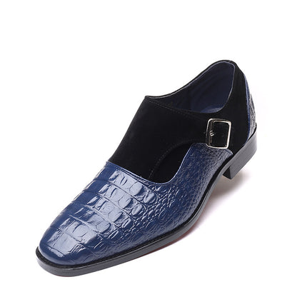 Men's Formal Leather Pointed Shoes - Wear-Resistant, PU Upper, Rubber Sole