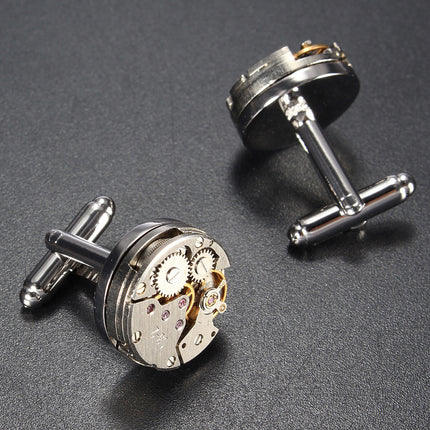 Montre mécanique avec nouveau mouvement Boutons de manchette pour homme