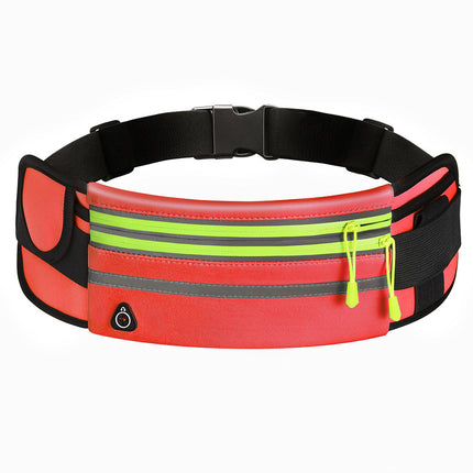 Sac banane imperméable à double fermeture éclair pour le sport et la course à pied, sac banane unisexe
