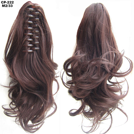Long Wave Ponytail Wrap Around Clip-In Hair Headwear
