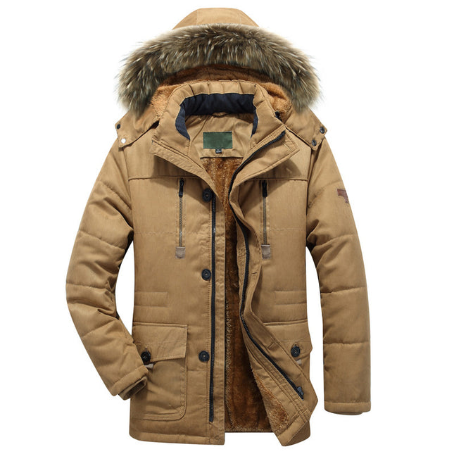 Men's Fleece-Lined Military Jacket