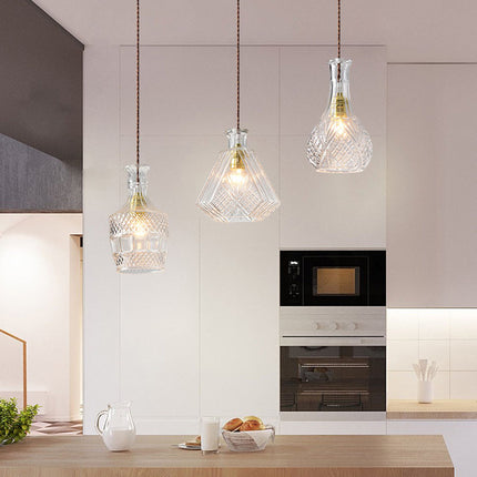 Glass Bottle Chandelier
