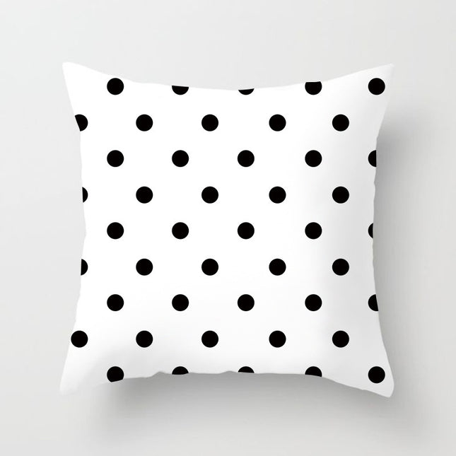 Dot Printed Sofa Cushion Cover