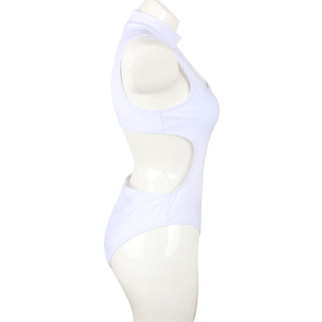 Zipper Ladies' One-Piece Swimsuit