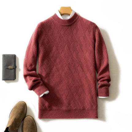 Pull en cachemire épais pour homme