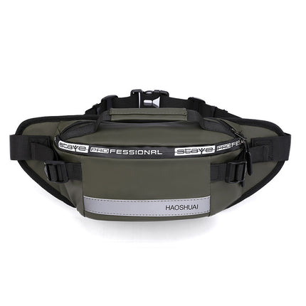 Reflective Waist Bags for Men, Crossbody Pack for Travel, Running, Hiking, Cycling