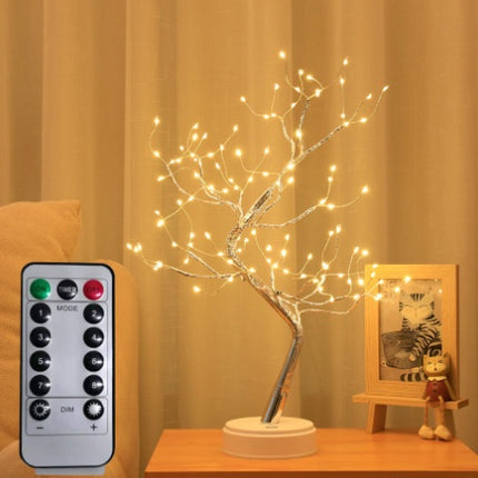Nouvelle lampe LED en fil de cuivre avec ciel étoilé et lumière colorée pour arbre à riz