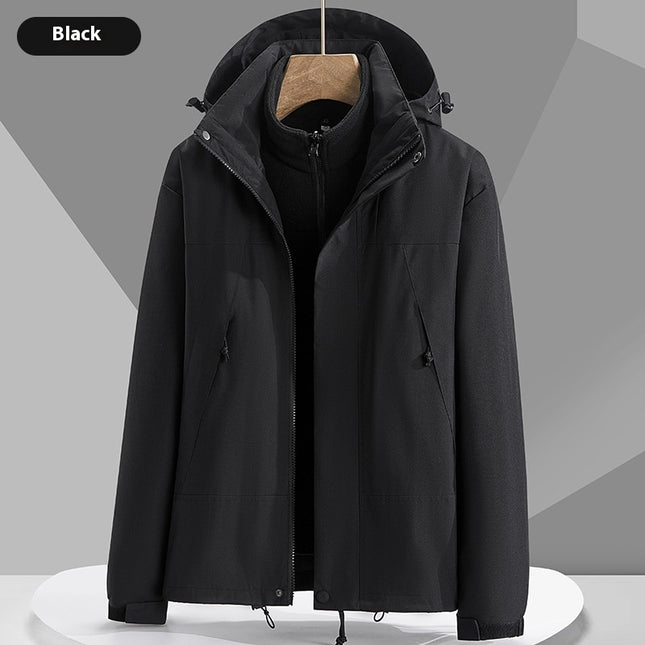 Unisex Fashion Colorblock Zip-up Jacket