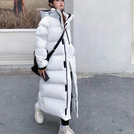 Mid-length Over-the-knee Down Cotton-padded Coat