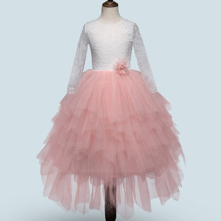 Robe à manches longues en dentelle pour enfants