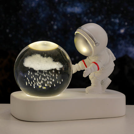 Glowing Astronaut Galaxy Crystal Ball Night Light