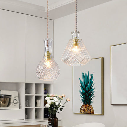 Glass Bottle Chandelier