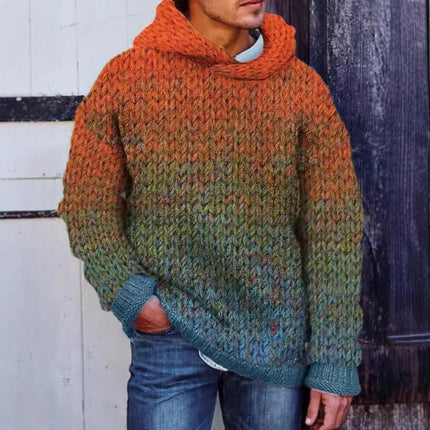 Men's Classic Woven Hooded Sweater