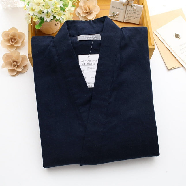Men's Cotton Kimono Pajamas