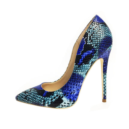 Snakeskin Pumps Leather Shoes - Ordinary Style, 350x200x120mm