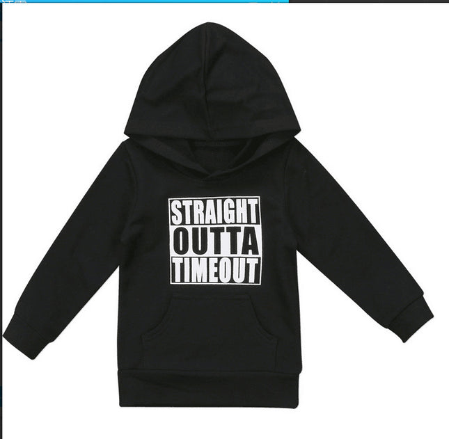 Pull à capuche pour enfant avec lettres