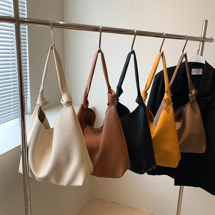 Sacs à main en cuir PU tendance à bandoulière avec grand compartiment
