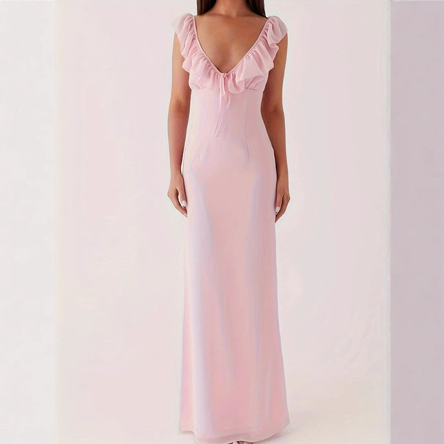 Fashion Sleeveless Waist Dress