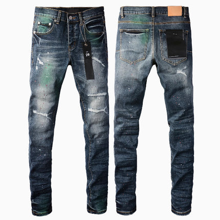 European and American Street Designer Solid Color American Retro Hip-Hop Fashion Jeans