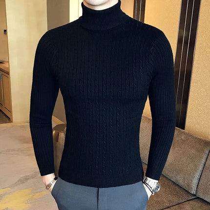 بلوفر محبوك بقصّة Slim Fit
