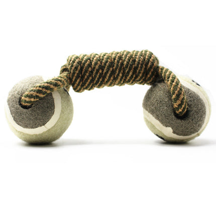 Pet Dumbbell Rope Tennis Ball Teeth Cleaning