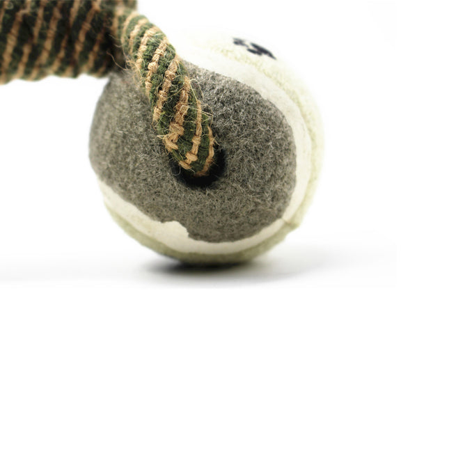 Pet Dumbbell Rope Tennis Ball Teeth Cleaning
