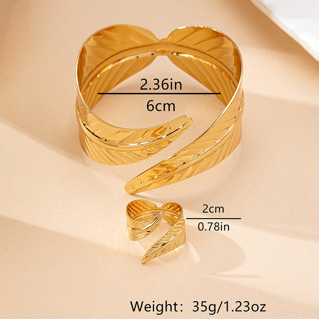 Women's Geometric Alloy Open Bracelet