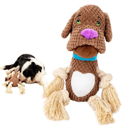 Dog Plush Shell Shape Bite-Resistant Molar Pet Toy