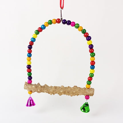 Parrot Solid Wood Stand Rod Swing