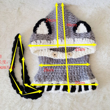 Bonnet en laine tricoté avec cache-oreilles pour enfants