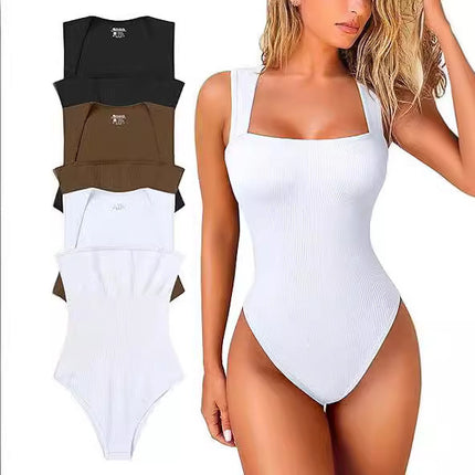 U-neck Sleeveless Jumpsuit