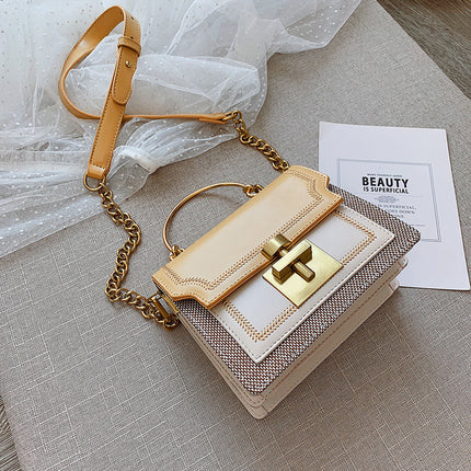 Sac à bandoulière à chaîne texturé tendance pour plus de style