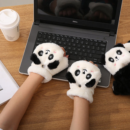Gants chauds doublés de polaire polyvalents de dessin animé